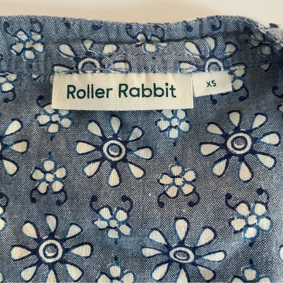 Roller Rabbit Blue Roller Rabbit Wythe Cover-Up Tunic Dress 20456 - Picture 6 of 10